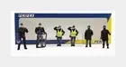 1:43 PERFEX Figures Set 6X Police Gendarmes & Manifestants Paris PE743 Model