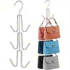 Multi-Layer Handbag Storage Hanger Metal Hook Closet Rack Dressing Room