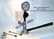 DIESEL INJECTOR NOZZLE POP TESTER DUAL SCALE STAINLESS STEEL GAUGE LIQUID FILD