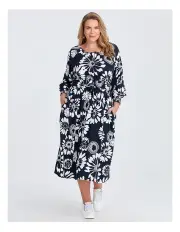 [Taking Shape] Natural Gerbera Floral Dress in Multi