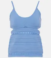 [Victoria Beckham] Victoria Beckham Cami cutout tank top AU 12 blue