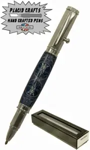 Vertex Bolt Action Ballpoint Pen with a Playing Card Body & Chrome Hardware #N61