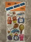 Vintage Puffy Stickers Russ Super Stick Ons Googly Rolling Eyes Sports