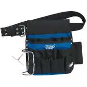 Draper 16 Pocket Tool Pouch Nylon With 50mm Wide Adjustable Webbing Belt 02987