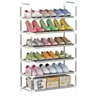 6-Tier Shoe Rack Shoe Tower Shelf Storage Organizer Cabinet Stackable Q5S1
