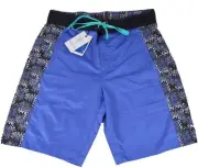 NEW Robert Graham Men's $168 Classic Fit TULUM Blue Board Shorts Swim Trunks 30