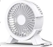 Office Desktop Small Fan Ultra -quiet Endurance Platform -type Small Student Dormitory Dormitory Bed Large Air Volume Plug -in Fan(Size:White)