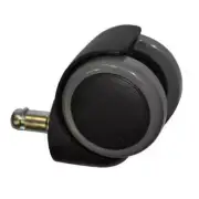 5 Pcs Chair Casters Wheels Black for Hardwood Floor (Dayton/UMI Stool)