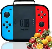 Kids Lunch Box Lunch Bag for Boys Girls, Reusable Insulated Game Lunch Boxes Gamer Tote Bag, High Capacity Leakproof Thermal Cooler Sack Food Handbags for School Work Picnic Camping Gifts