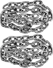 Haconba 2 Pack 6 Feet Halloween Chains Plastic Chains Props Decoration Prison Chain for Halloween Party Decoration Cosplay Accessory