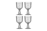 4PK Ladelle Sunflower Goblet 260ml Cocktail Glass Water Wine Glassware Clear