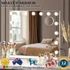 Hollywood Makeup Mirrors Magnifying 15 LED Light Standing Wall Mounted 58x46cm