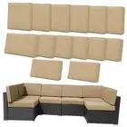 14 Pcs Outdoor Cushion Covers 24 x 24 Replacement Patio Furniture Bench/Settee