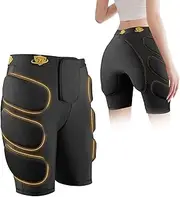 3D Protective Padded Shorts for Hip Butt Tailbone Thigh EVA Crash Pads Safety Protection for Ski Snowboarding for Adult