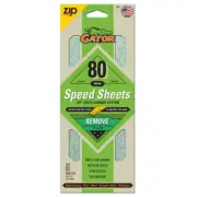 Aluminext Speed Sheets 3-2/3 In. X 9 In. 80 Grit Medium Hook and Loop Sand Paper