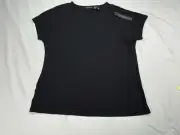 ✅New ✅Tahari Top ✅Women’s ✅Size M ✅Classic ✅Black ✅Soft ✅Stretch ✅Sheer Neck