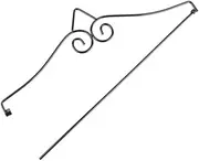Kisangel Garden Flag Wall Hanger, 2Pcs Metal Garden Flag Hanger Garden Banner Holder for Garden Lawn Porch Wall