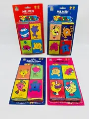 4 x 1996 Mr Men & Little Miss Puzzle Sets: 4 x 12 Piece Mini Puzzles /Set BOXED
