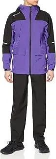 コーコス信岡(CO-COS) CO-COS Gladiator G5410 23 SS 4-Way Stretch Rain Suit (Top and Bottom Set) for Autumn and Winter, Charcoal (Black), Purple, S