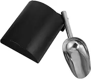 CIYODO 1 Set Stainless Steel Ice Scoop Set with Holder Multi Use Utility Scoop for Ice Nuts and Grains Compact Design for Home and Commercial Use Kitchens and Tea Shops