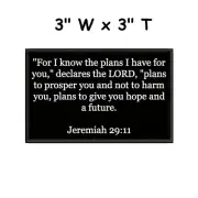 Jeremiah 29:11 Patch Embroidered Iron-on Applique Faith Christian Bible Verse