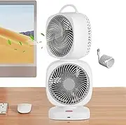 Meindin Table Top Fans,Portable Desk Fan with Design | 5 Speed Settings, Home Tower Fan with 350 Degrees Oscillation for Small Room, Bedside