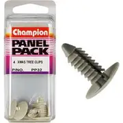 Champion Panel Pack Christmas Tree Clips PP32, White