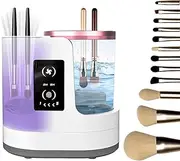 HOVCEH Electric Makeup Brush Cleaner Machine, Automatic Make Up Brush Cleaner Machine, 3 in 1 Multifunction Portable Spinning Makeup Brush Cleaner and Dryer USB Reusable for All Size Makeup Brush