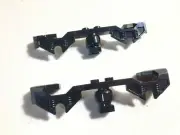 2x Train Motor Bogies Decorative Side LEGO Black 2871 b 9V 39886 60198 197 Wheel