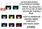 ANDIS STAINLESS STEEL GUIDE ATTACHMENT BLADE COMB*FIT AGC AG,Oster A5 A6,Wahl KM