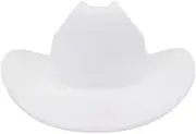 [ARSUGMZ] Women's Men's Artificial Wool Western Cowboy Hat Winter Autumn Gentleman Jazz Cowgirl Hats Cloche Sombrero Caps