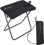 Tall Portable Stool 15.75" Ultra-Lightweight Folding Stools Adults Kids Black
