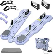 Foldable Pilates Reformer Board – Multifunctional Ab Exercise Machine with Resistance Bands, Portable Home Workout Equipment for Full-Body Training, Core Strength & Flexibility