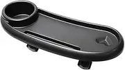 WOONEKY Handrail of Dining Plate Stroller Food Tray Universal Snack Tray for Stroller Universal Snack Tray for Pushchair Stroller Snack Tray with Cup Holder Stroller Tray Snack Holder