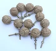 12 Knotty Door knobs - Nautical Drawer pulls - Jute Rope Drawer pulls S