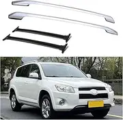 4pc Silver Roof Rack Compatible for Toyot Car Top Roof Rack Cross Bar Luggage Storage Compatible for 2006-2008 Toyota RAV4