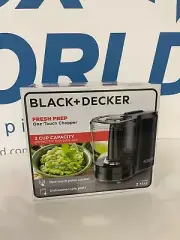 BLACK + DECKER One-Touch Chopper 3 Cup Capacity Food Processor NEW