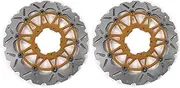 Floating Front Brake Discs Rotors for Honda CBR1000RRR CBR1000RR-R 2020-2025, CBR1000RR ABS 2020-2024, CBR1000RR SP 20-24, CMX1100 REBEL 1100 2021-2024, Motorcycle Replacement Accessories Parts Gold