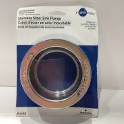 InSinkErator Stainless Steel Sink Flange FLG-SS Polished Chrome, New Sealed
