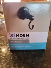 NEW Moen Bradshaw Oil-Rubbed Bronze Single Wall Mount Towel / Robe Hook DN360RB