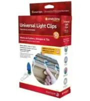 50 Count Simple Living Solutions Universal Gutter Shingle Christmas Light Clips