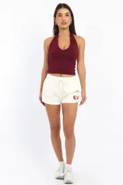 White Track Shorts - Size 16XL, Women's Track Short