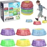 Light Up Stepping Stones, Musical Light Up Stepping Stones, Light Up Stepping Stones for Kids Outdoor, Light Up Musical Stepping Stones, Light Up Kids Stepping Stones (6PCS)