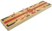 Brimtoy Union Jack wooden cribbage board