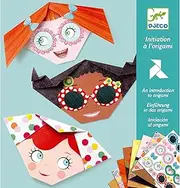 DJECO Pretty Faces Origami Paper Craft Kit – Level 1