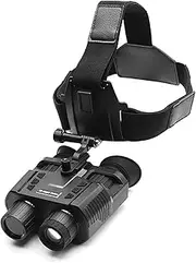 1080P Goggles 8X Digital Zoom Infrared Hands Free Head Mounted Binoculars with 3D Display 250M