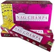 Fashnkart Nag Champa Deepika Incense Sticks for House Warming Pooja Temple Meditation & Yoga Hand Rolled Masala Aggarbatti Pack of 12
