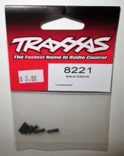 Traxxas Screw Pin 3 x 10mm (6) (with Thread Lock) #8221 NIP