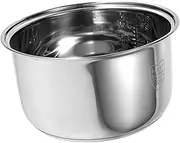 Gatuida Stainless Steel Nonstick Inner Pot Replacement for Electric Rice Cookers Cooking Container for Even Cooking Easy Cleanup Compatible with Multiple Brands