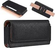 Belt Clip Holster Compatible with iPhone 11 Pro Max,XS Max,6S Plus Belt Clip Phone Holster, Phone Carry Case Compatible with Galaxy S23 Plus,S22 Plus,Compatible with Sony Xperia 10,5 III,Wallet Case B
